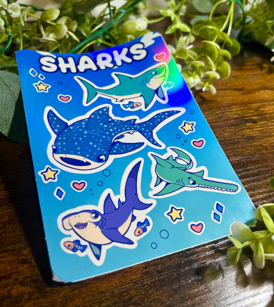 Planche Stickers |  Sharks 1 🦈🌊