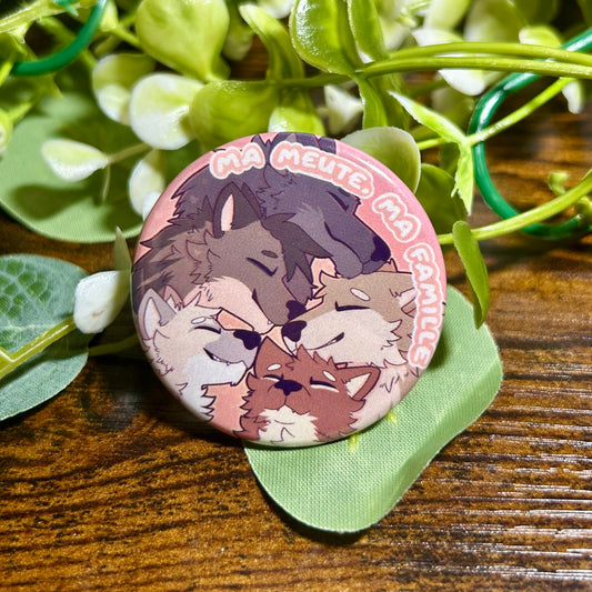 Badge | Ma meute, ma famille 🐺❤️