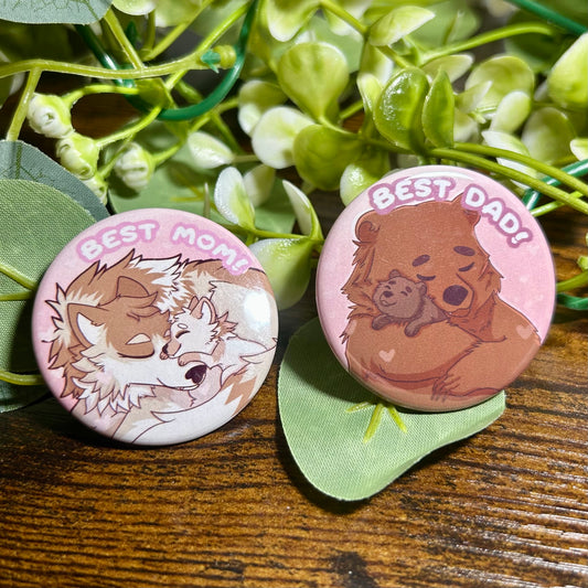 Badges | "Best mum" - "Best Dad" 💖🐾